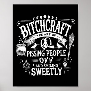 Poster Artisanat Drôle Sorcière Witchy Saison Éffrayante 