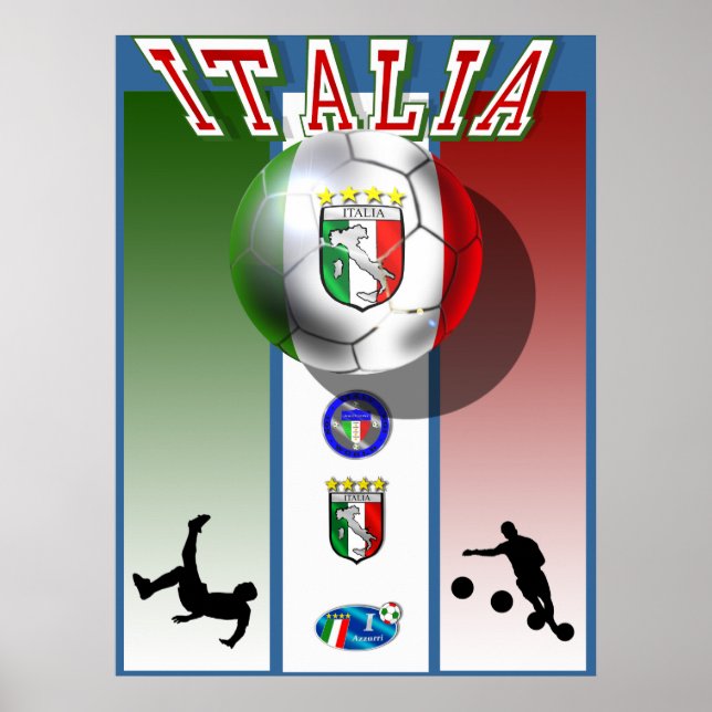 Poster Artisanat italien calcio sport de football coupe d (Devant)