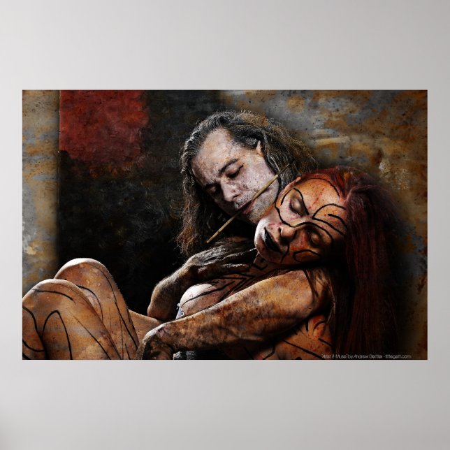 Poster 'Artist & Muse' par Andrew Gettler (Devant)