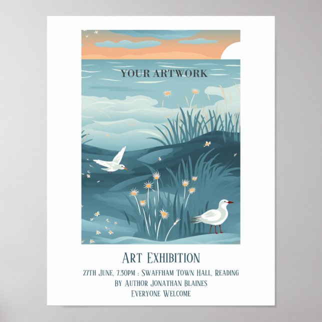 Poster Artist Peintre Art Exposition Promotion (Devant)