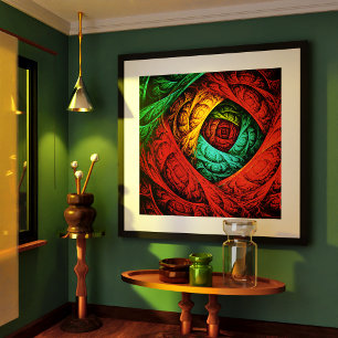 Poster Artiste coloré moderne Art Abstrait Motif #09