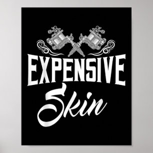 Poster Artiste de machine à enculer de tatouage de peau c
