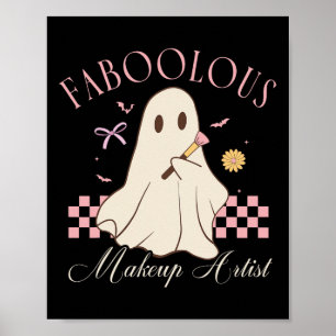 Poster Artiste de maquillage foin Cosmetologue mignon Gho