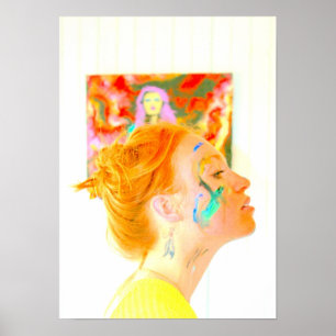 Poster Artiste féminine posant