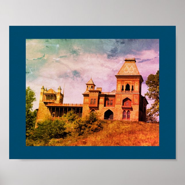 Poster Artiste Frederic Edwin Church Hudson, NY Estate (Devant)