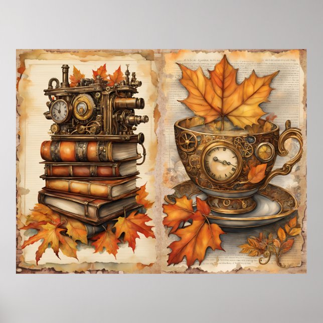 Poster artistique Fall Steampunk (Devant)