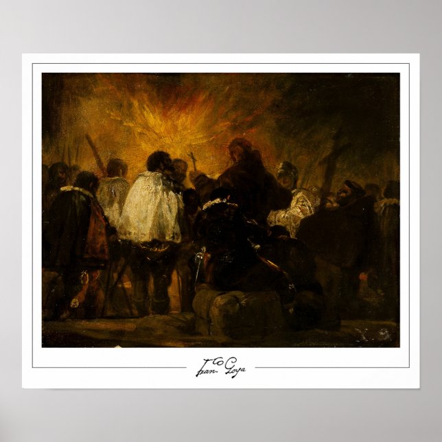 Poster artistique Francisco Goya Zedign #506 (Devant)