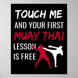 Poster Arts martiaux comiques de Muay Thai Comt Sports au