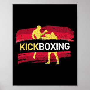 Poster Arts martiaux de kickboxing