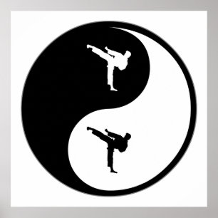 Poster Arts martiaux de Yin Yang