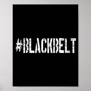 Poster Arts Martiaux Karaté Ceinture Noire