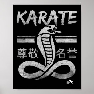 Poster Arts martiaux Karaté Cobra