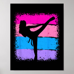 Poster Arts martiaux Karate Vêtements - Femmes Karat Vint