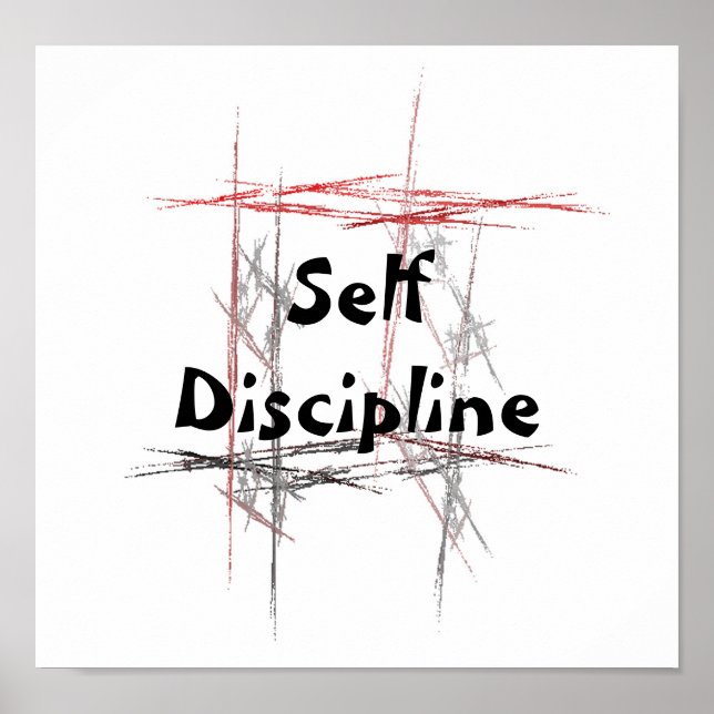 Poster Arts Martiaux Taekwondo Tenets Autodiscipline (Devant)