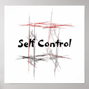 Poster Arts Martiaux Taekwondo Tenets Self Control