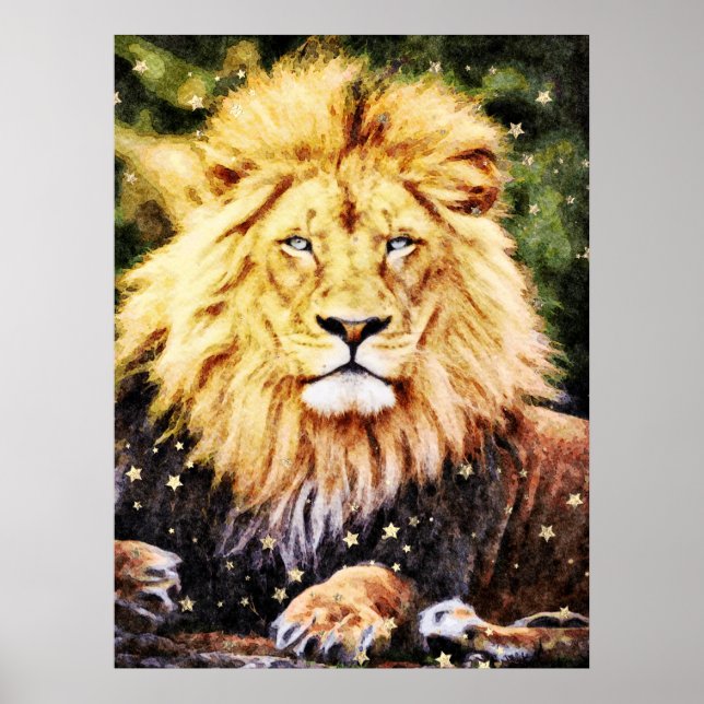 Poster *~* Artsy AP23 Artistique Céleste LION D'Or (Devant)