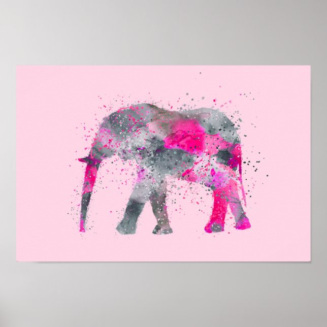 Poster Artsy Elephant (Devant)