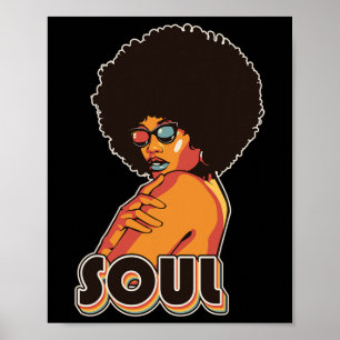 Poster Artsy Femmes Funk Costume les années 70 Vintage Af