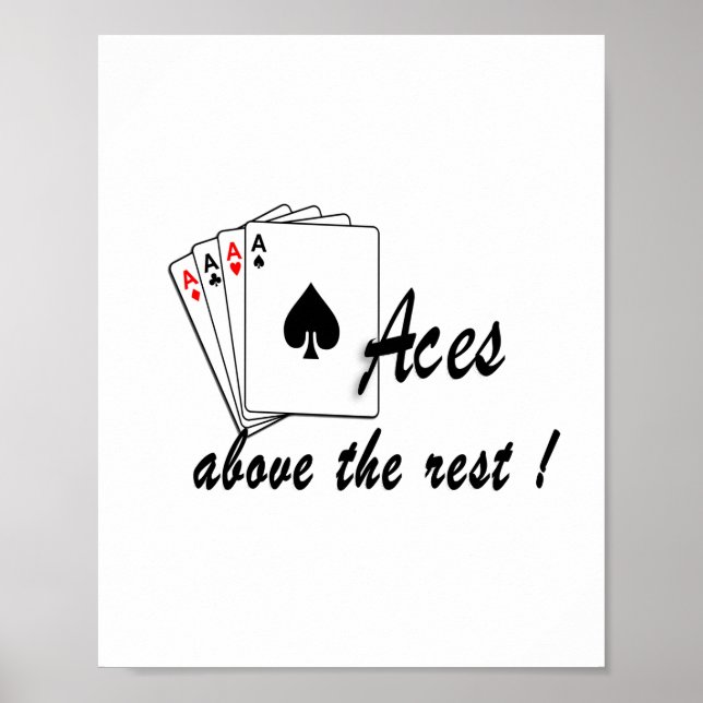 Poster As au-dessus du reste blanc (Devant)