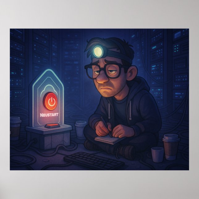 Poster As-tu déjà redémarré ? (Devant)