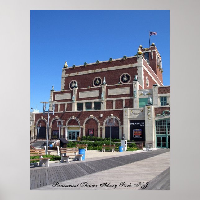 Poster Asbury Park Boardwalk Paramount Theatre (Devant)