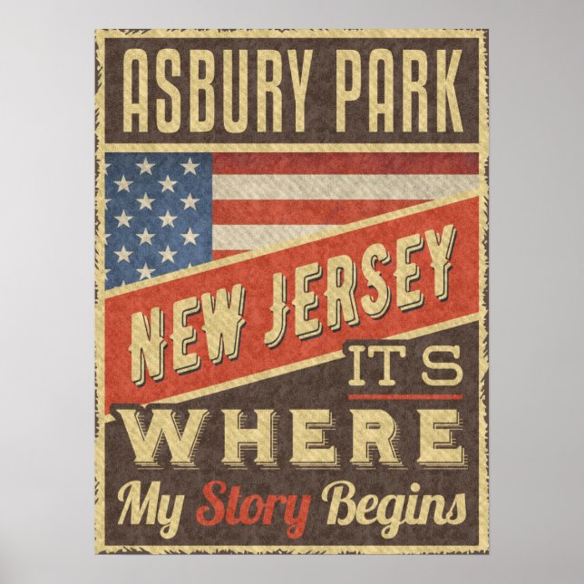 Poster Asbury Park New Jersey (Devant)