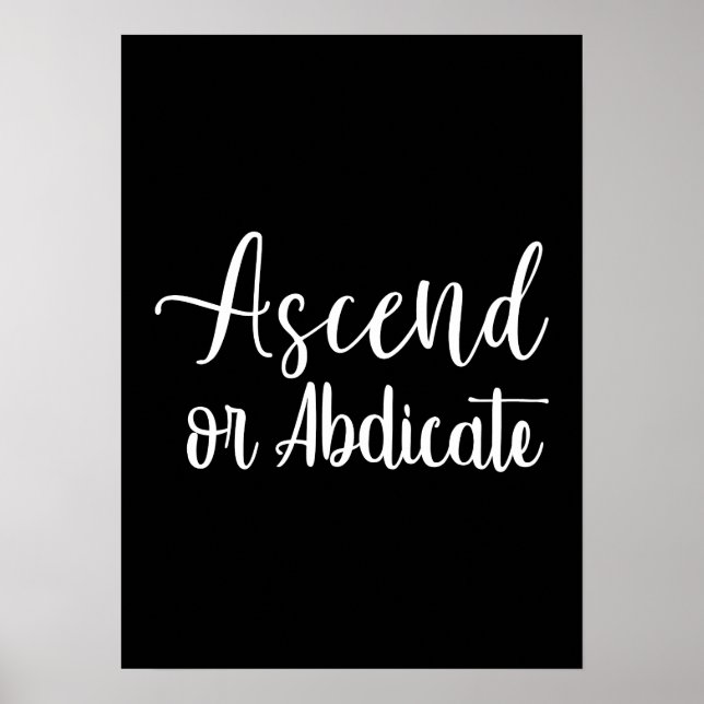 Poster Ascend - Gym Hustle succès motivation (Devant)