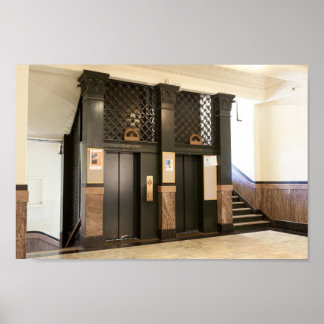 Poster Ascenseur Cage