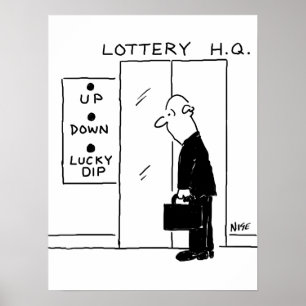 Poster Ascenseur ou ascenseur dans une caricature du sièg