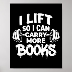 Poster Ascenseur peut transporter plus de livres amateur
