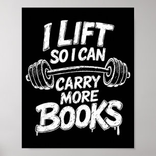 Poster Ascenseur peut transporter plus de livres amateurs