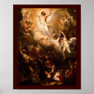 Poster Ascension du Christ avec les anges