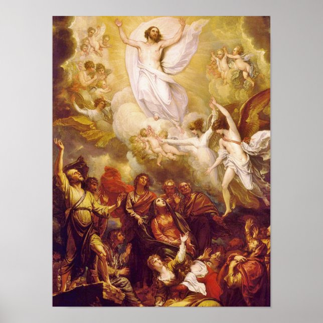 Poster Ascension du Christ avec les anges (Devant)