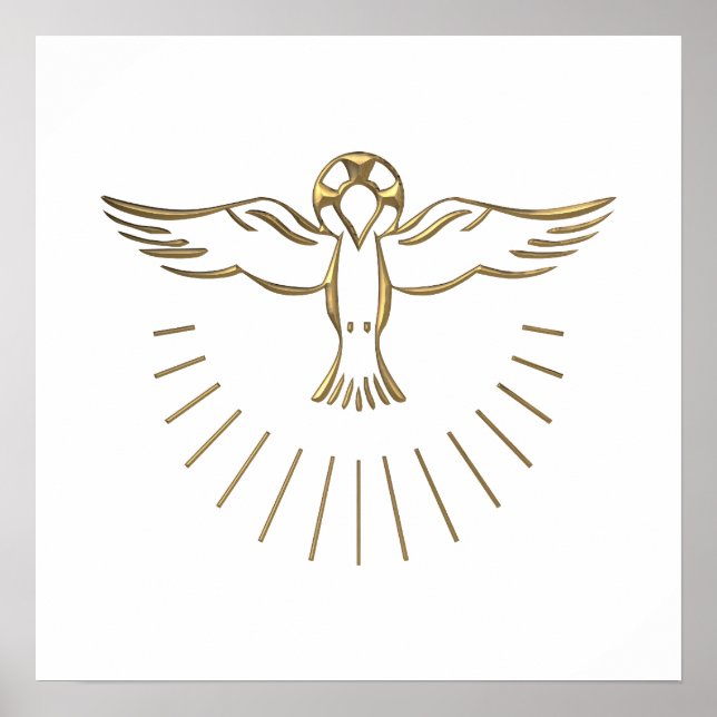 Poster Ascent "3D" d'or du Saint-Esprit (Devant)
