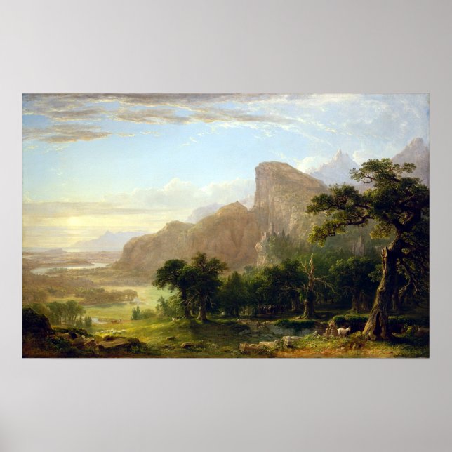 Poster Asher Brown Durand Paysage Thanatopsis (Devant)