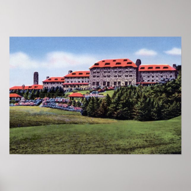 Poster Asheville North Carolina Grove Park Inn (Devant)