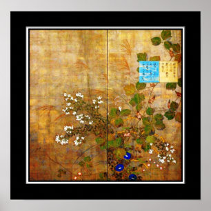 Poster Asiatique Vintage Art Suzuki Kiitsu, Japon