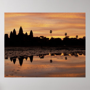 Poster Asie, Cambodge, Siem Reap, Angkor Vat (b. 12