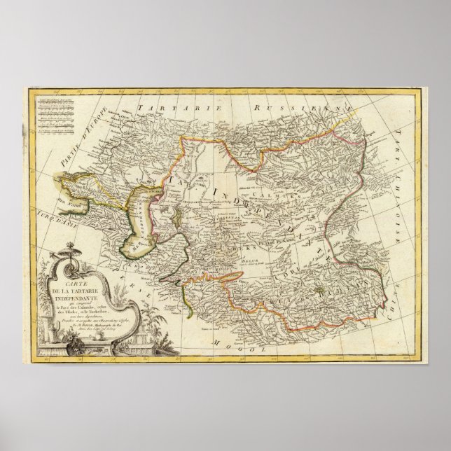 Poster Asie centrale (Devant)