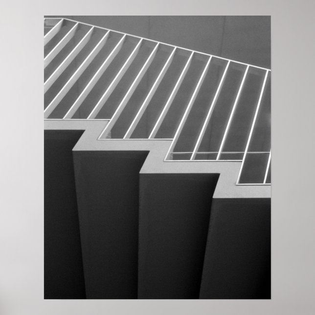 Poster Asie, Japon, Tokyo. Escaliers à Tokyo 2 (Devant)