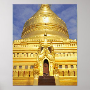 Poster Asie, Myanmar (Birmanie), Bagan (païen). Le Shwe