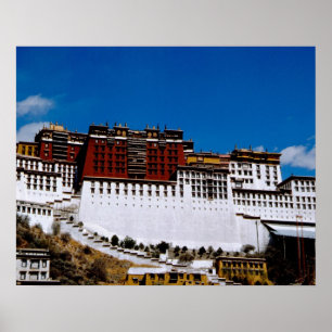 Poster Asie, Tibet, Lhasa, Palais du Potala dit Rouge 2