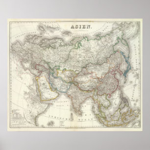 Poster Asien - l'Asie