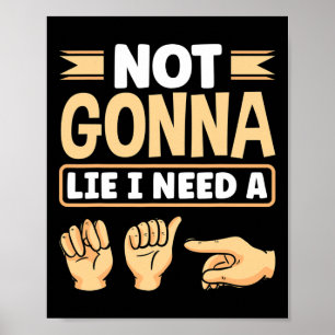 Poster ASL Alphabet American Sing Langue ASL Enseignant I