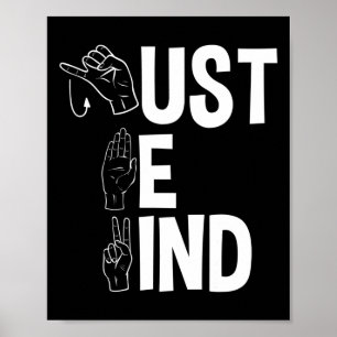 Poster ASL Alphabet American Sing Langue ASL Enseignant J