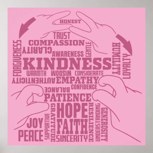 Poster ASL - Beauté intérieure - Culture Sourde "Vee Vee" (Devant)