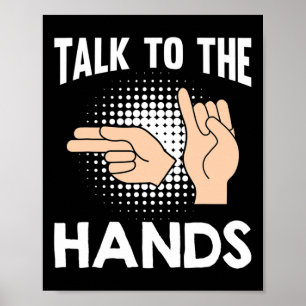 Poster Asl Parler aux mains American Sign Language 1
