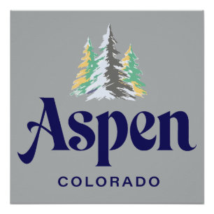 Poster Aspen Colorado États-Unis