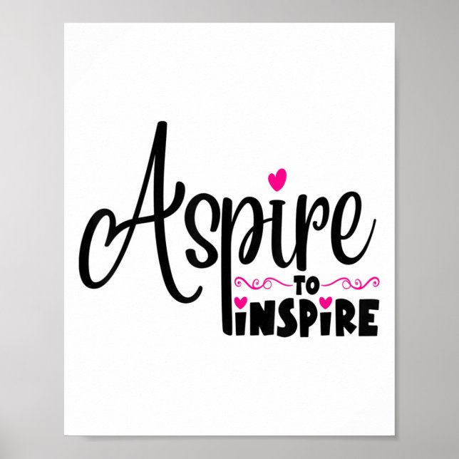 Poster Asre To Insre Sitive Motivational Gift Tee  (Devant)