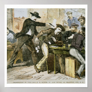 Poster Assassinat de 'Wild Bill' (W.B. Hickok) par Jack